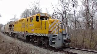 Buzzi Unicem Cement GP9 at LaSalle amp near Oglesby ILL on exICRR December 2023 [upl. by Hama126]