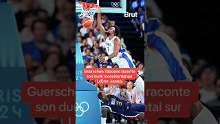 Guerschon Yabusele raconte son dunk monumental sur LeBron James paris2024 [upl. by Rudman]