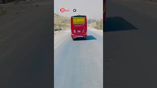 Triple Decker Bus overtake automobile travel busovertakingvideo [upl. by Enneira361]