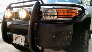 FJ Cruiser Lighting Upgrade Part 3 Bumper fog light install [upl. by Nolana]