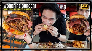 berbaloi ke RM3890 BRISKET BURGER di WOODFIRE ni [upl. by Goldberg]