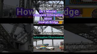 Complete Information of HOWRAH BRIDGE HOWRAH BRIDGE ke bare mein Puri jankari shirf 1 Minute mein [upl. by Sej]