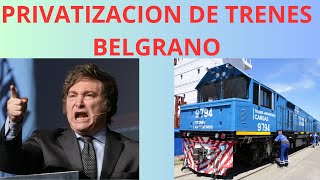 Se PRIVATIZARÁN LOS TRNES EN ARGENTINA argentina milei noticias economia viralvideo [upl. by Theresita]