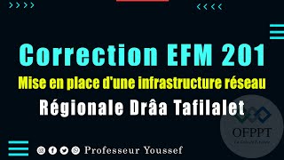 Correction EFM 201 Mise en place d’une infrastructure réseaux [upl. by Otrebide]