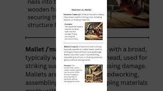 Hammer vs Mallet Learn the Difference [upl. by Eilahtan]