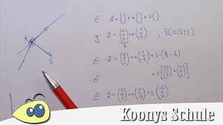 Ebenengleichung mit Gerade und Punkt aufstellen Parametergleichung  Analytische Geometrie [upl. by Heiney]