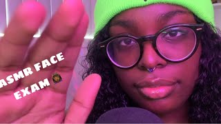 ASMR • Face Exam ✨💆🏾‍♀️ personal attention hand movements up close [upl. by Lussier]