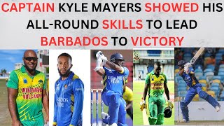 Barbados Pride vs Winward Islands VolcanoesMayers giving them a quick reminder [upl. by Aicilaf786]