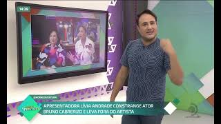 Lívia Andrade leva fora de Luciano Huck no Domingão [upl. by Kacey349]