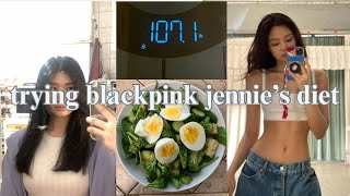 trying blackpink jennie’s diet for 3 days for a slimmer waist [upl. by Tj]