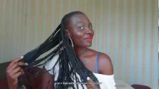 Ma coiffure avec nattes et tresses plaquéesNdeyela stylePart1 [upl. by Calla257]