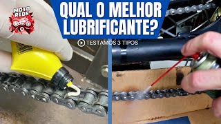 QUAL MELHOR LUBRIFICANTE PARA CORRENTE DE MOTO  Porque não usar graxa branca [upl. by Ahsika600]