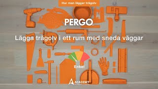 Lägga trägolv i ett rum med sneda väggar  Pergotutorial [upl. by Hgielar]