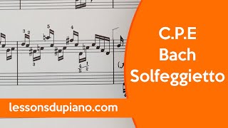 Solfeggietto CPE Bach  jouezle enfin avec ce tuto [upl. by Latnahc]