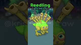 Reedling on bone island mysingingmonsters mysingingmonstersfanmade msm shorts fyp fanmade [upl. by Neelia]