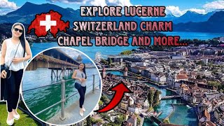 Lucerne Switzerland 🇨🇭Chapel Bridge [upl. by Arebma]