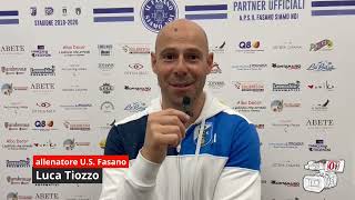 Intervista post partita Luca Tiozzo  US Fasano vs Gelbison [upl. by Gabriele]