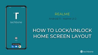 How to LockUnlock Home screen Layout  realme Android 11  realme UI 2 [upl. by Nnyllatsyrc163]