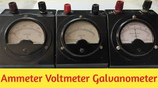 Voltmeter Ammeter and Galvanometer  Basic Electrical Instruments [upl. by Lind877]