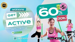 Watsons Get Active Sale Up to 60 🥳 [upl. by Notgnilra]