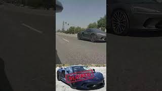 TESLA VS MCLAREN GT QUICK PULL GAP CAM ON tesla mclaren supercars [upl. by Naga618]