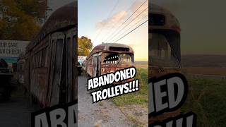 Abandoned Streetcars in Arkport NY abandoned retro [upl. by Ahsimal]