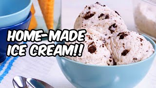 HOW TO MAKE HOME MADE ICE CREAM SUPER EASY  JUST 2 INGREDIENTS [upl. by Nivram]