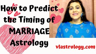 Marriage Timing Astrology  Parameters to Check Marriage amp Timing  Analysis by Vanita Lenka [upl. by Redneval]