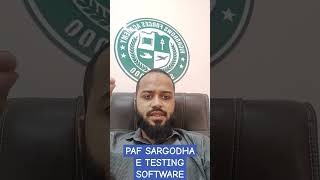 Paf sargodha E TESTING PROGRAM [upl. by Zuleika]