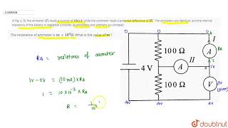 In Fig 676 the ammeter I reads a current of 10 mA while the voltmeter reads a potential di [upl. by Roddie523]