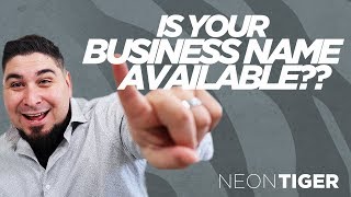 Business Name Availability  How To Choose A Business Name [upl. by Dotti670]