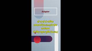 Adapter  Computer Glossary  kumarkeshavclasses computerglossary youtubeshorts [upl. by Adorne686]