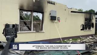 GUYANA NEWSROOM  AFTERMATH THE GIRLS DORMITORY OF THE MAHDIA SECONDARY SCHOOL [upl. by Pedro]