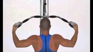 Lat Pulldown Wide D Bar Grip [upl. by Josler]