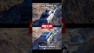 Ford F150 Raptor vs Toyota Tundra  Offroad rocky hill climb comparison offroad fordraptor tundra [upl. by Oinesra653]