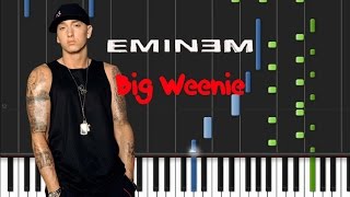 Eminem  Big Weenie Piano Tutorial ♫ [upl. by Enialahs]