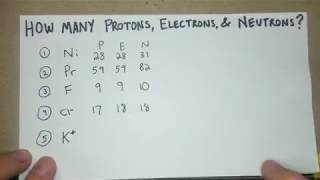 How to Calculate Protons Electrons and Neutrons of an Element [upl. by Lozano]