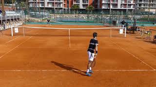 Lorenzo Musetti vs David Quayle Tennis Practice at the Academy [upl. by Nwahshar433]