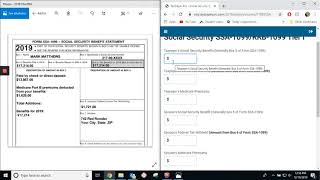 How to enter a 1099SSA Social Security [upl. by Ahtnama]