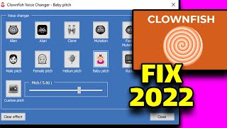 How to fix your clownfish voice changer IN 2022 100WORKED [upl. by Tapes]