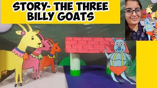 The Three Billy Goats  Story with Props  Storytelling [upl. by Scarlett]