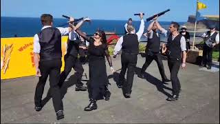 Jet Set Border Morris dancing Fryup Fairies at Saltburn Folk Festival 2024 [upl. by Nidla]