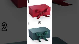 Choose gift box gift chooseonebox giftbox duet redvsgreen giftwrapping choosebox gift [upl. by Magnuson772]