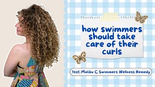 How Swimmers Should Take Care of their Hair  Malibu C Swimmers Wellness Remedy [upl. by Jarv]