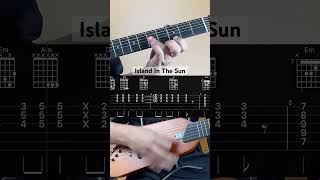 Island In The Sun Guitar Tutorial [upl. by Jolynn]