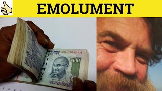 🔵 Emolument Meaning  Emoluments Examples  Emolument Definition  Formal English  Emoluments [upl. by Freberg]