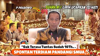 Terdiam Presiden Jokowi Tatap MentriTiba Dikawal P Prabowo Smua Gak Terasa Tuntas Sdh 10Th Mengabdi [upl. by Yelnik846]