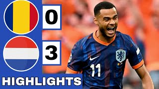 🟠Romania vs Netherlands 03 Extended HIGHLIGHTS  EURO 2024 Round of 16 [upl. by Fabrice703]