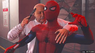 GTA V  What Happens If Spiderman was in Prologue North Yankton [upl. by Pouncey]