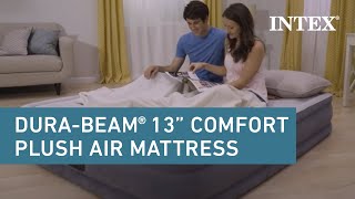 Intex® 13in DuraBeam® Deluxe Comfort Plush Air Mattress [upl. by Imis]